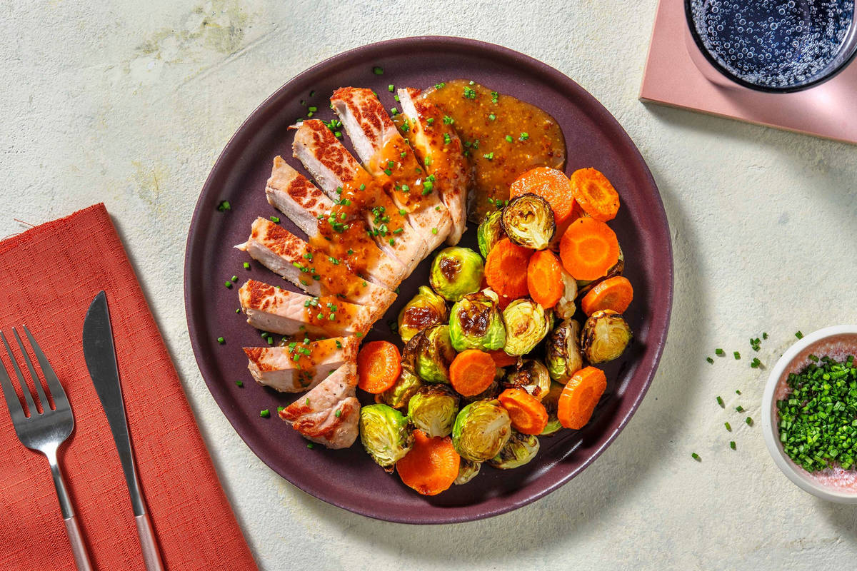 Smart Pork Chops and Apricot Sauce