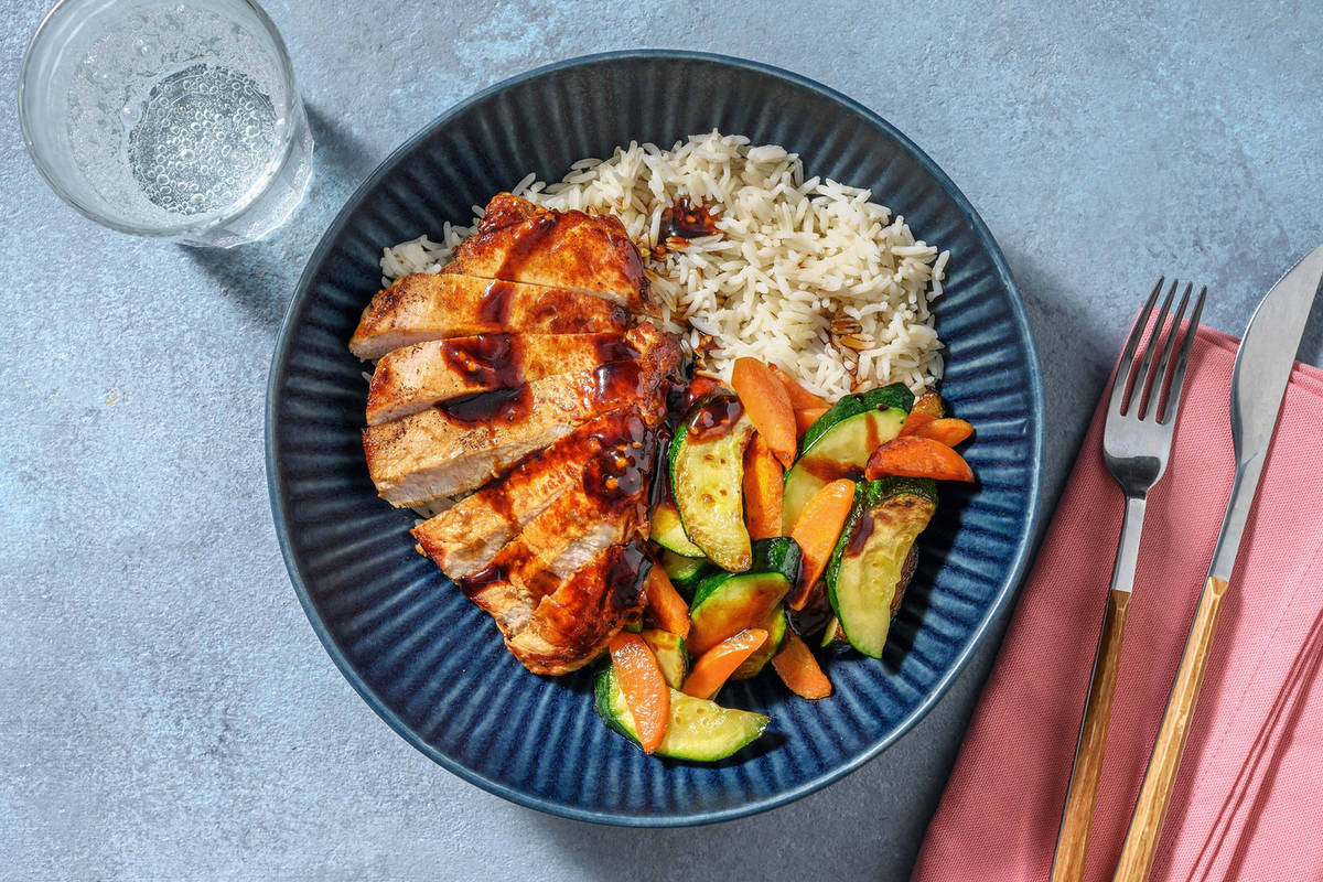 Honey-Hoisin Glazed Pork Chops
