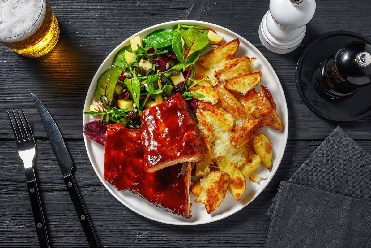 Côtes levées de porc à la sauce BBQ