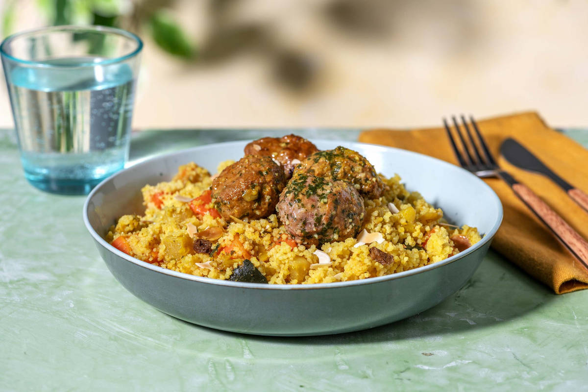 Couscous aux boulettes de bœuf