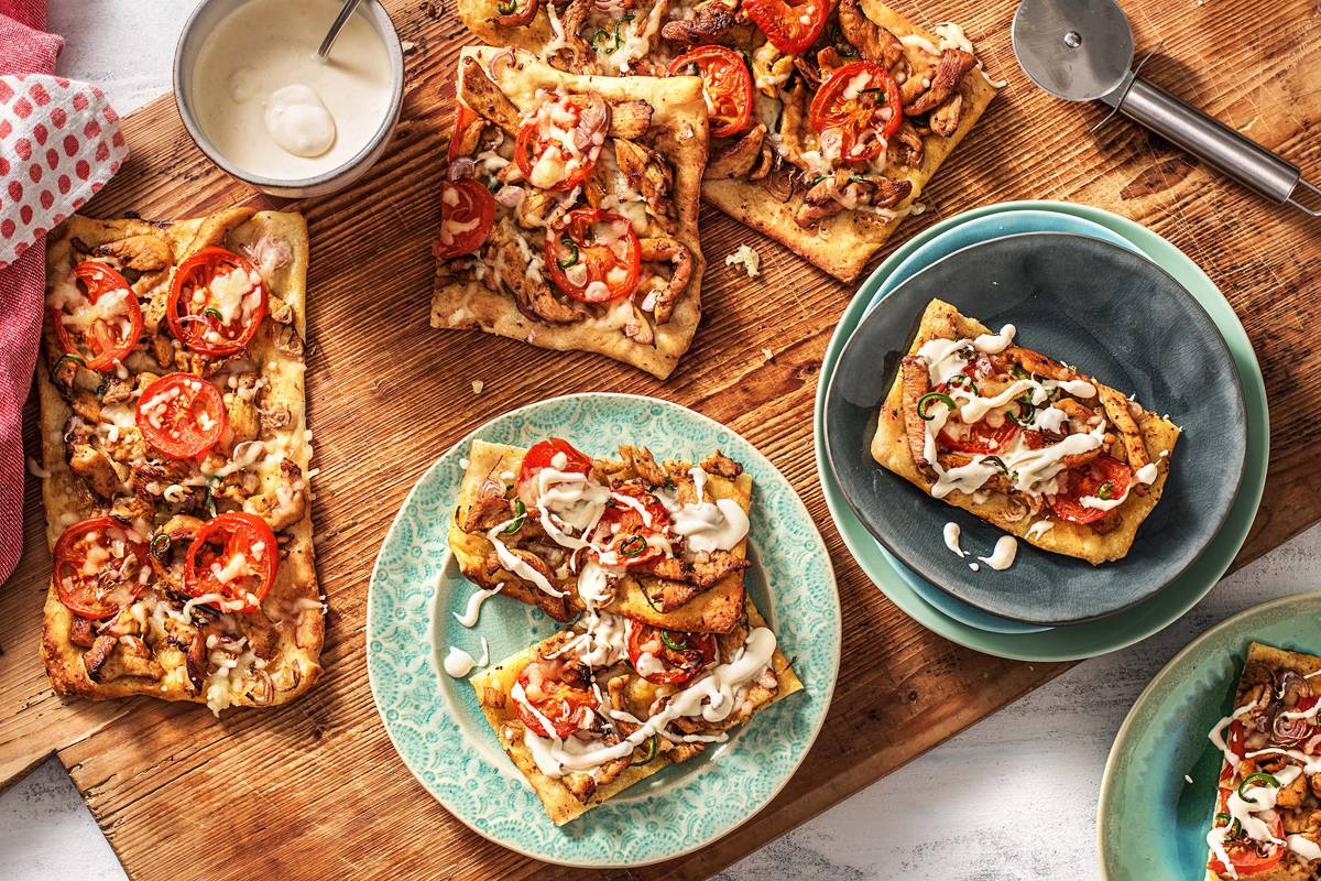 Cowboy-Style Chicken Pizzas