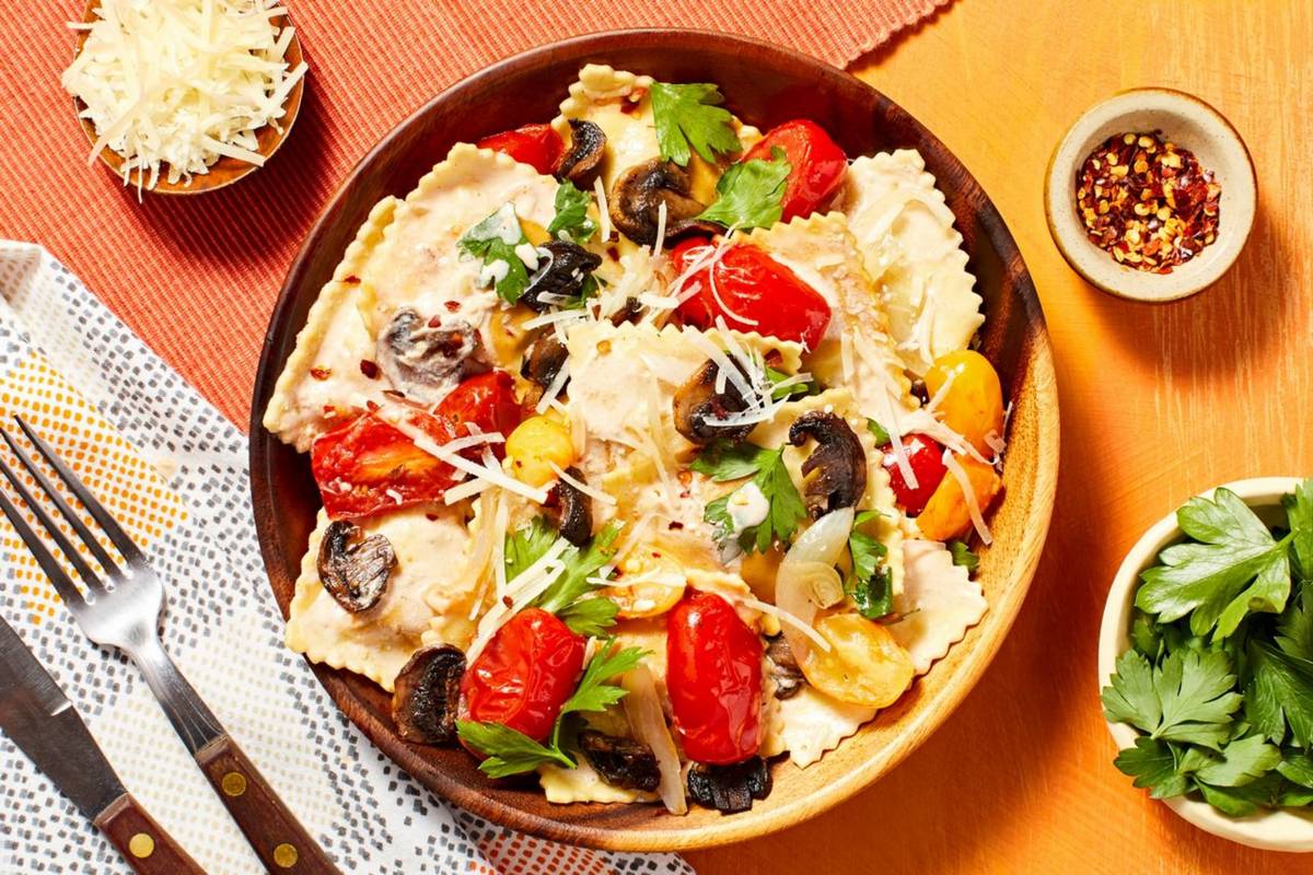 Creamiest Mushroom Ravioli