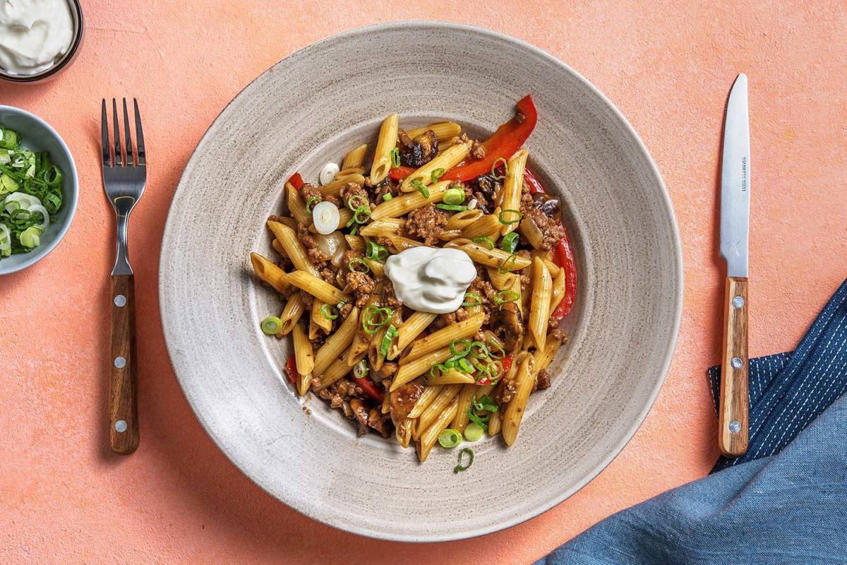 Creamy Beef Stroganoff