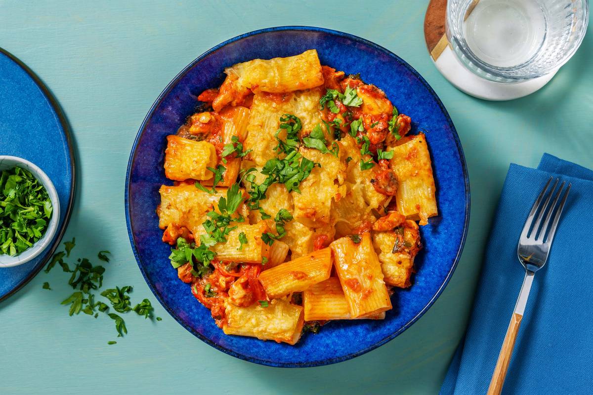 Creamy Chicken Breast Pasta Bake