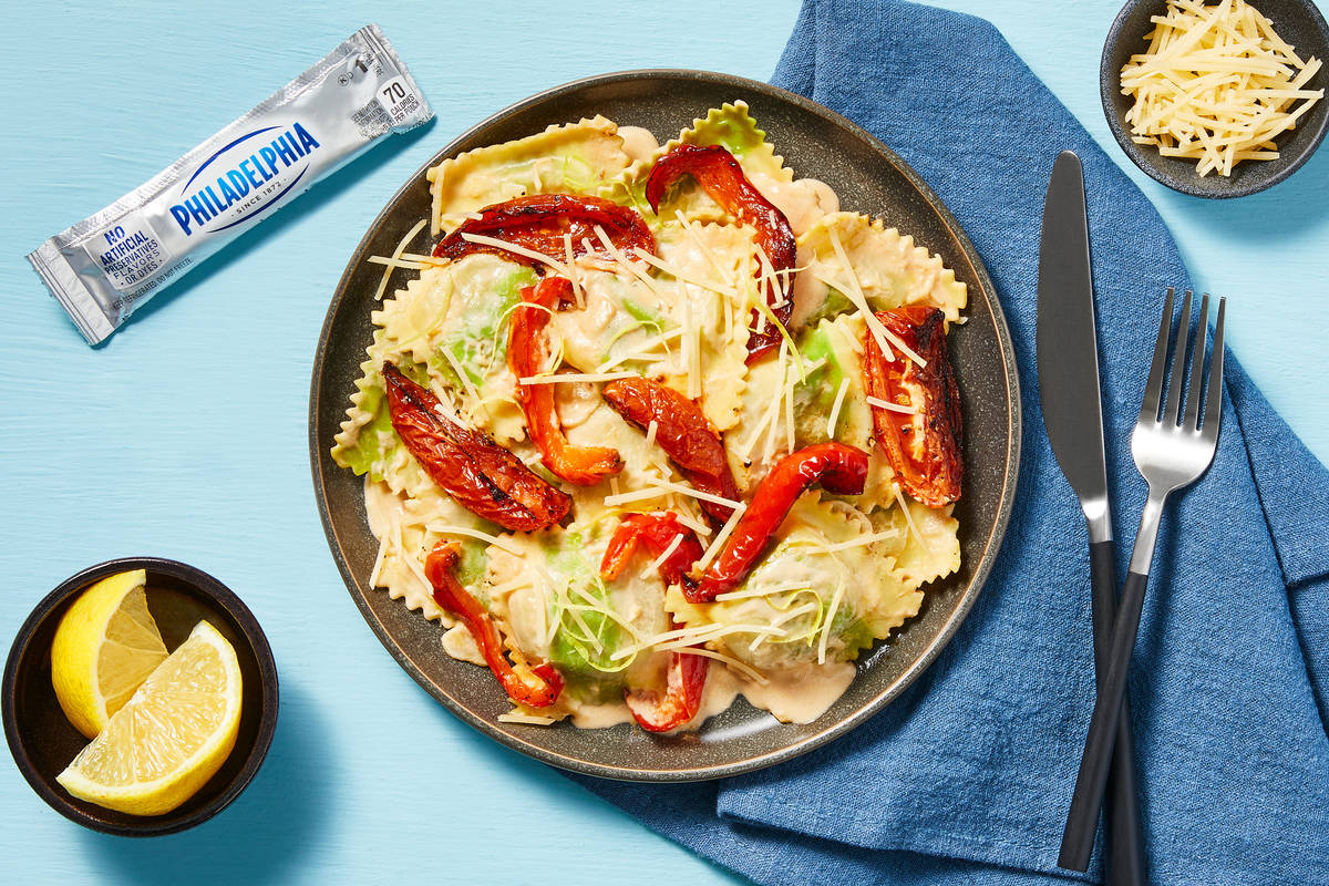 Creamy Lemon Spinach Ricotta Ravioli