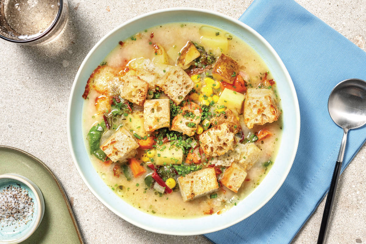 Creamy Potato & Corn Soup