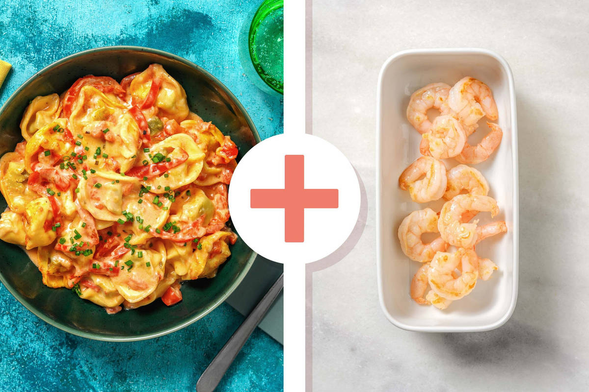 Creamy Rosé Shrimp and Tortellini