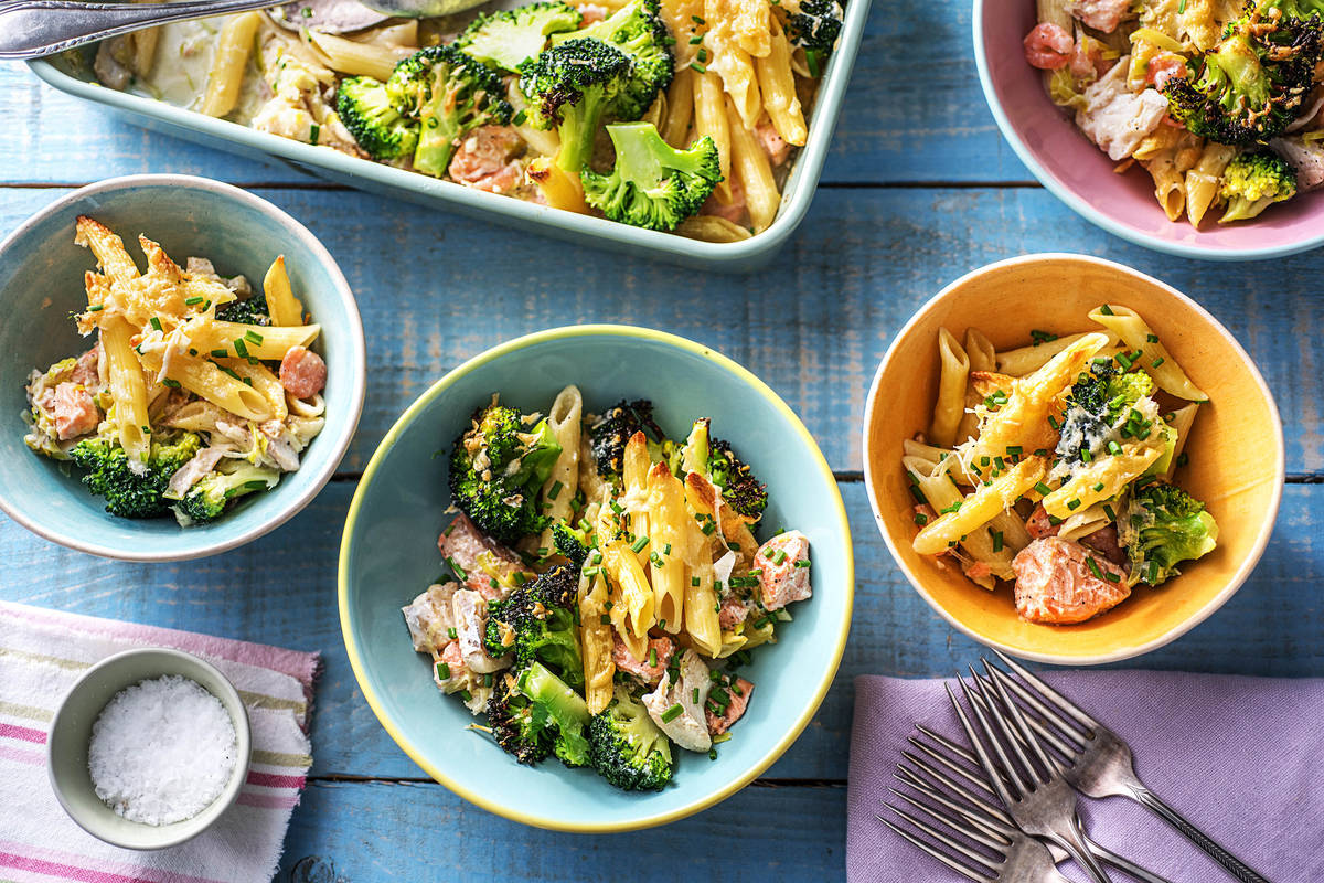 Creamy Seafood Pasta Bake