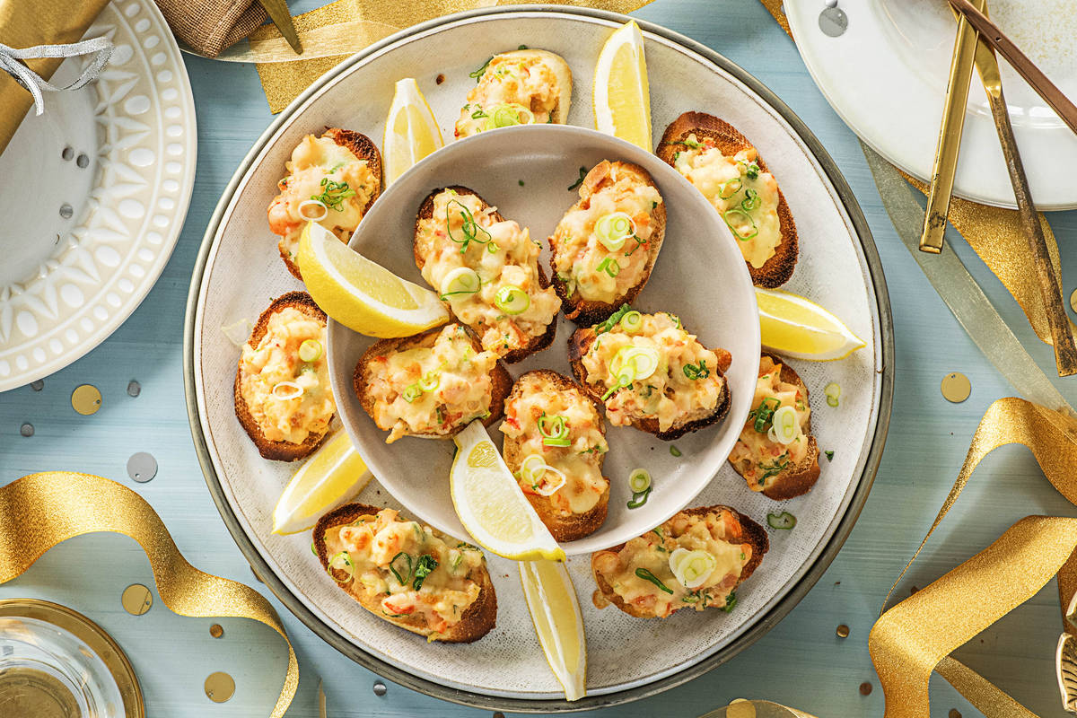 Creamy Shrimp Bruschetta