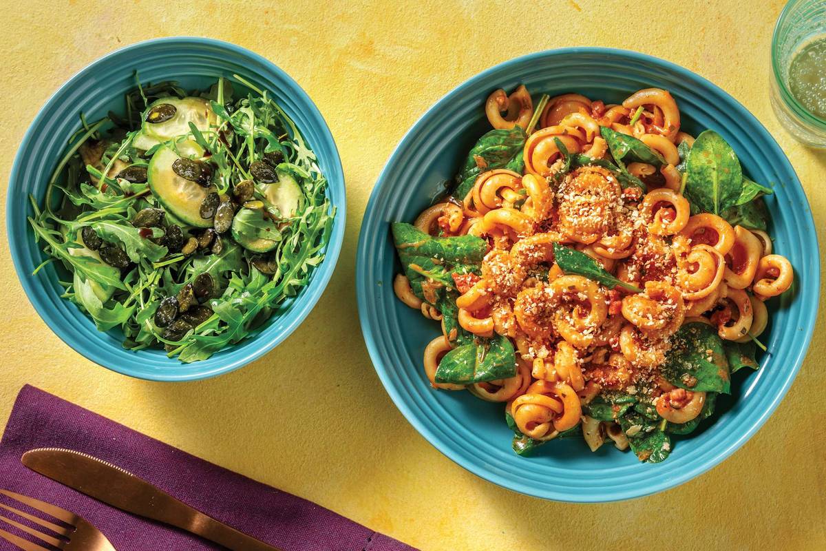 Creamy Tomato Bacon & Trottole