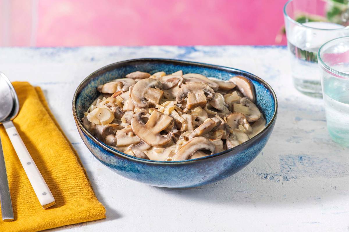 Creamy Truffle Mushrooms
