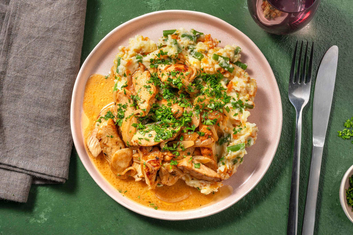Cremiges Pouletgeschnetzeltes