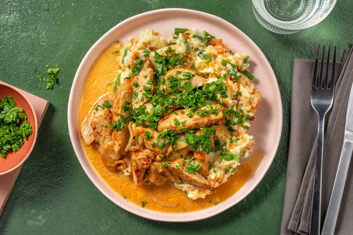 Cremiges Pouletgeschnetzeltes