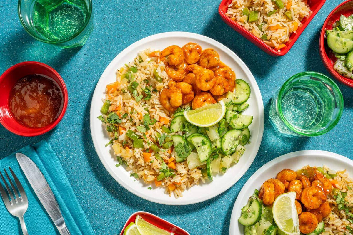 Caribbean-Style Shrimp & Dirty Rice