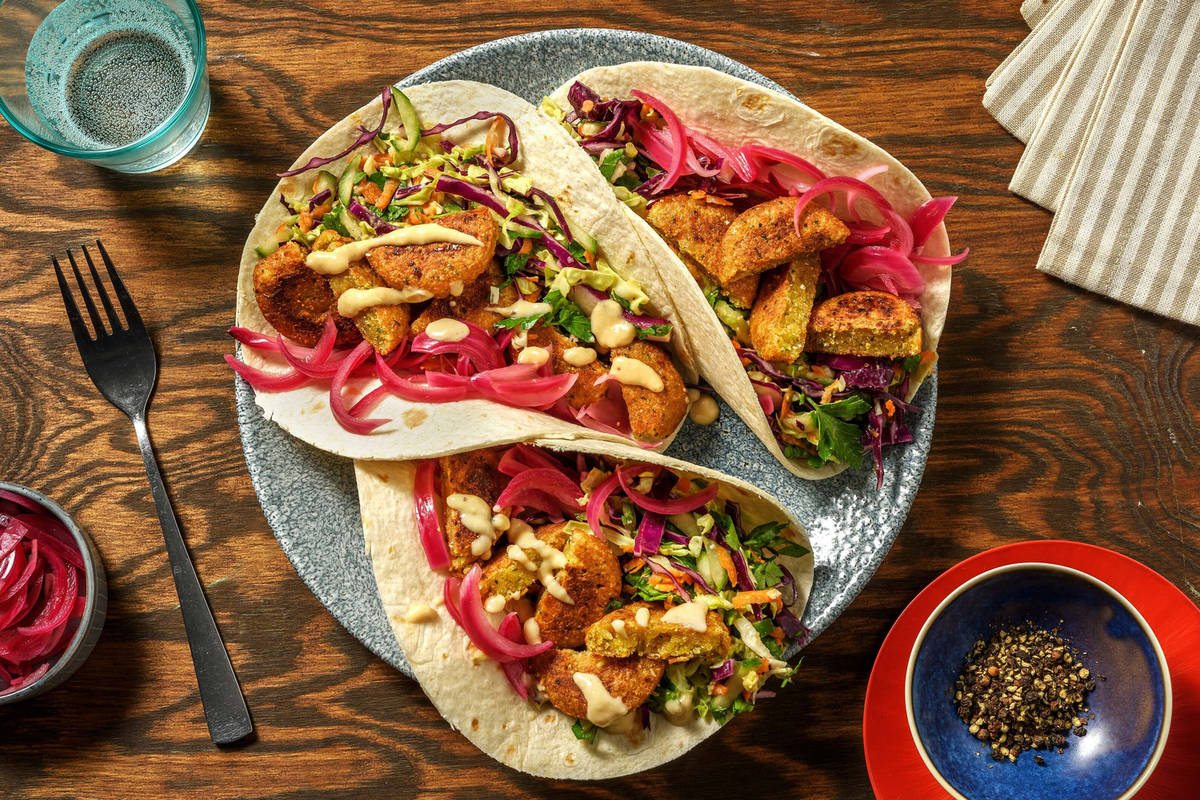 Crispy Falafel Tacos