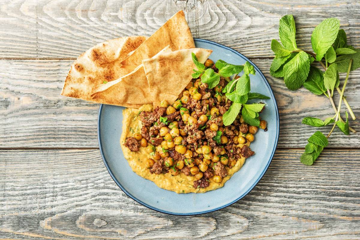 Crispy Spiced Lamb & Chickpeas
