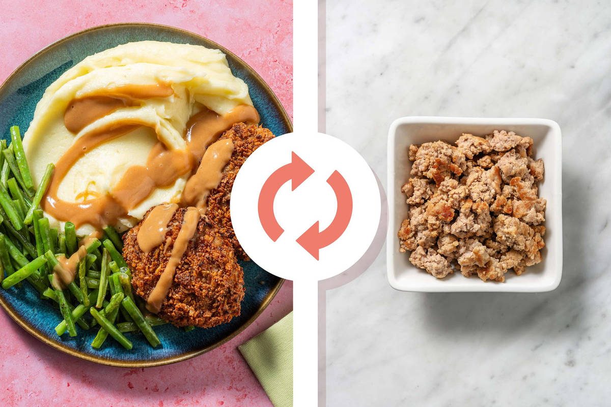 Croquettes de poulet aux échalotes frites