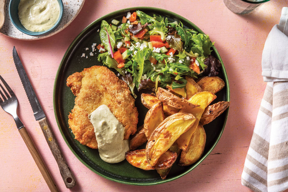 Lemony Crumbed Chicken