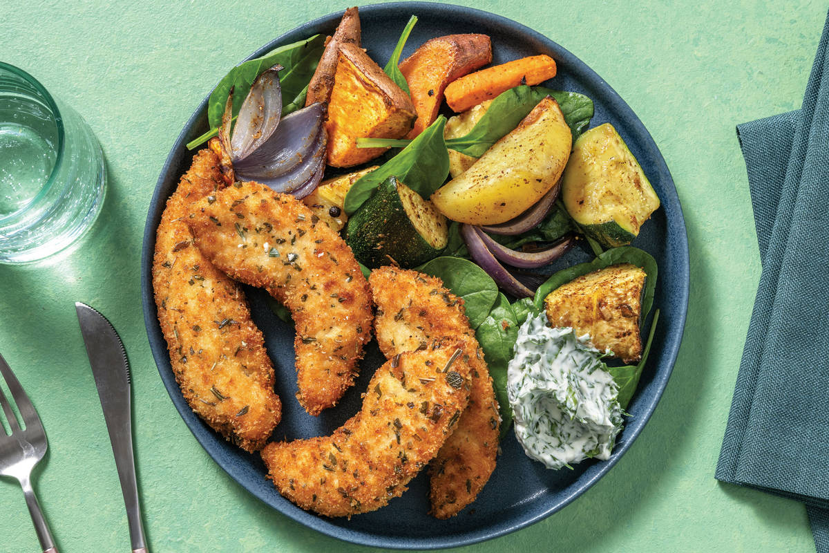 Crumbed Garlic & Herb Chicken Tenders