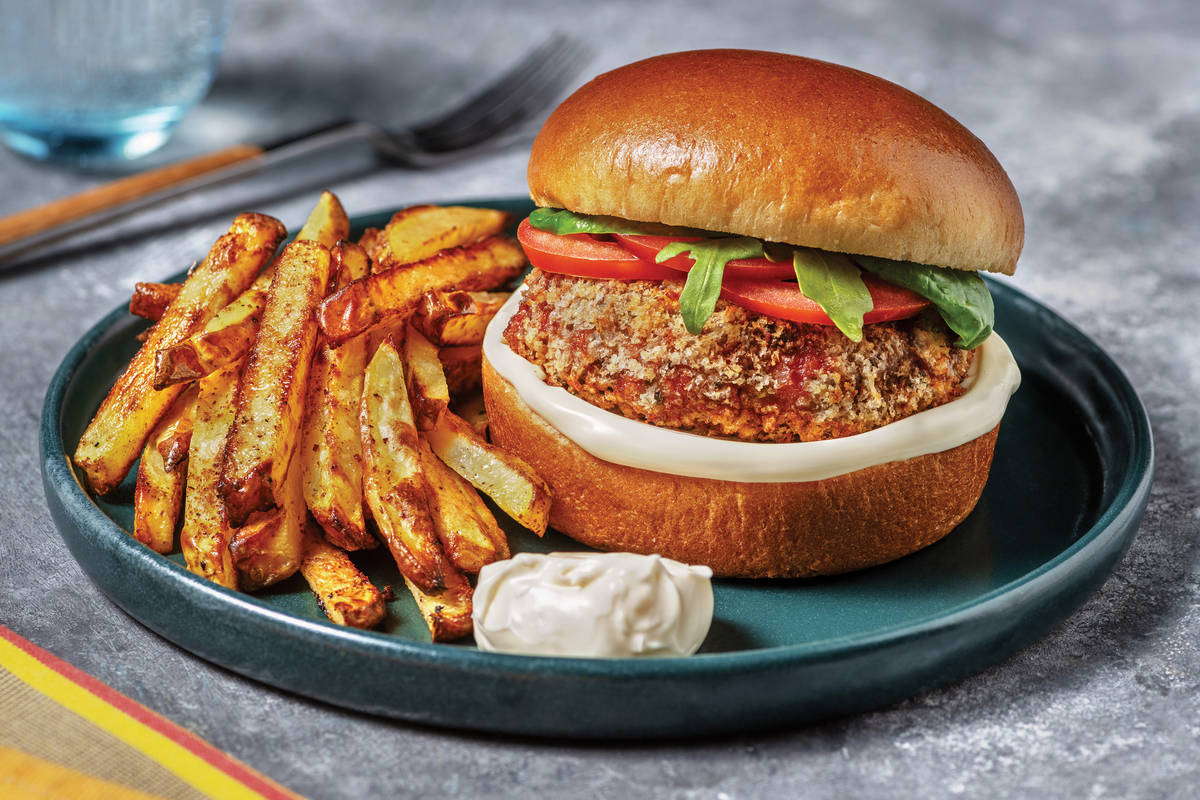 Crumbed Plant-Based Burger