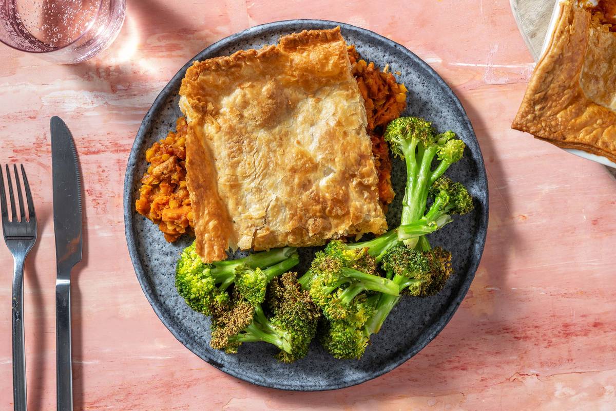 Plant Based Curried Veggie Pie