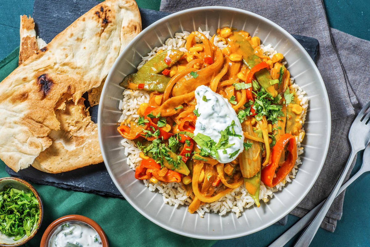 Indiase curry met venkel en mais