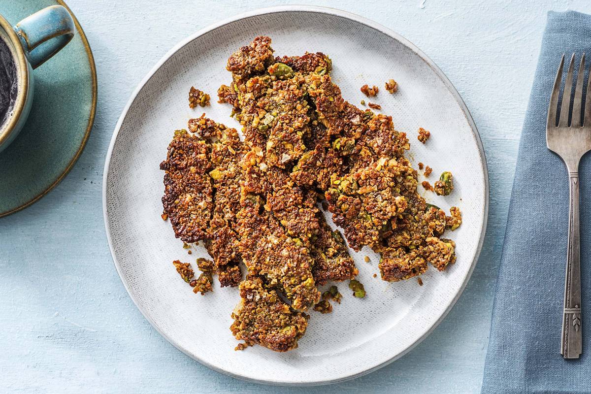 Barre aux dattes et aux noix pour accompagner le café