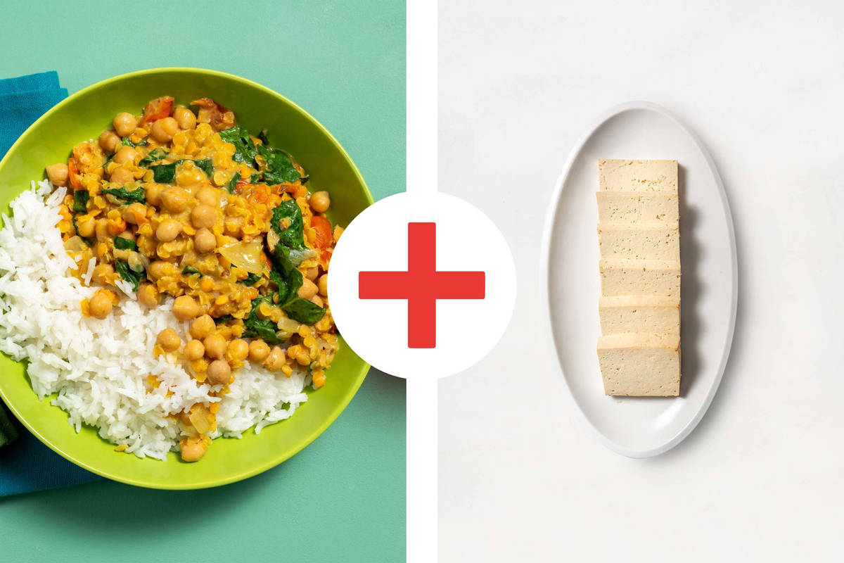 Golden Chickpea, Tofu & Red Lentil Dal