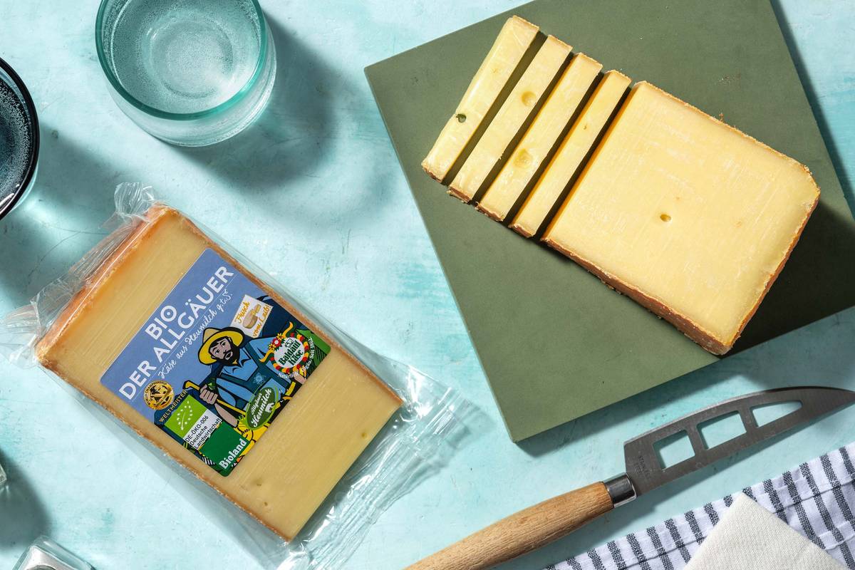 Bio Schnittkäse „Der Allgäuer“ aus frischer Heumilch, mind. 4 Monate gereift