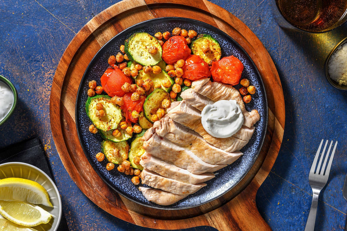 Sheet Pan Mediterranean Turkey