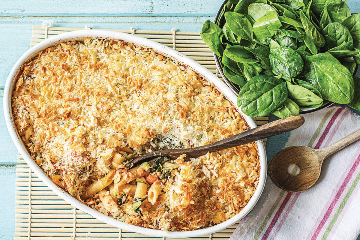 Double Cheese, Thyme & Zucchini Baked Penne