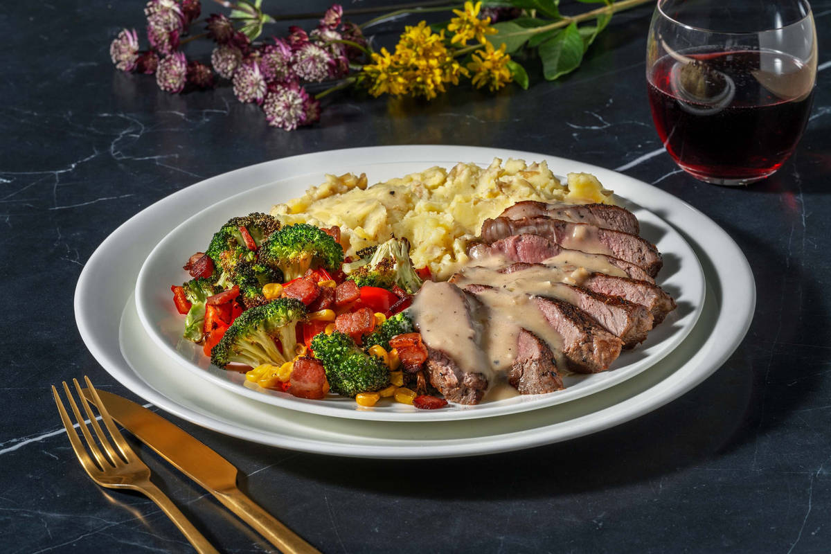 Double contre-filets de bœuf et sauce red-eye