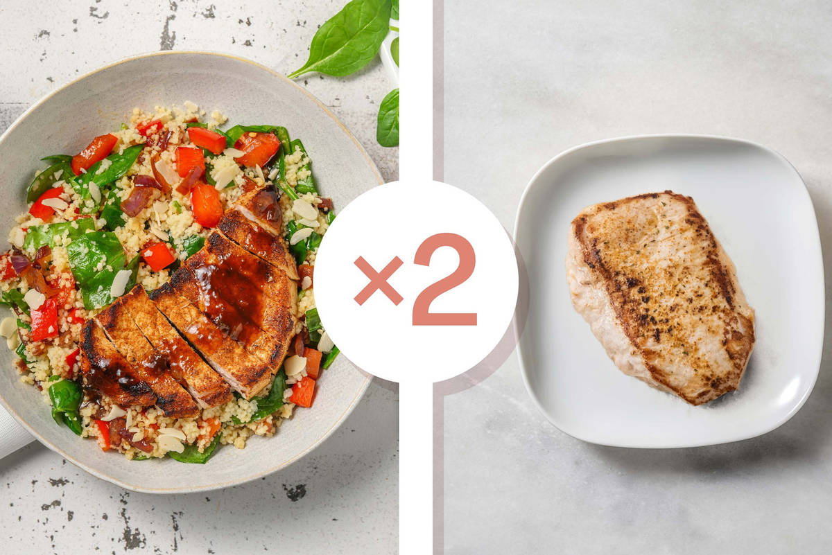 Cal Smart Moroccan-Inspired Double Pork Chops