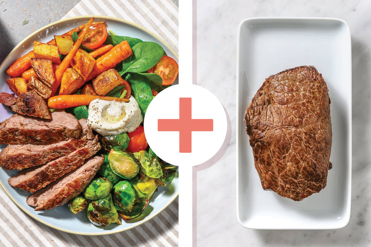 Seared Double Rump & Roasted Brussels Sprouts