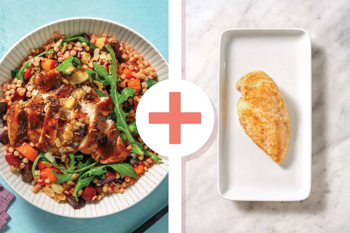 Double Cherry-Glazed Chicken & Veggie Pearl Couscous