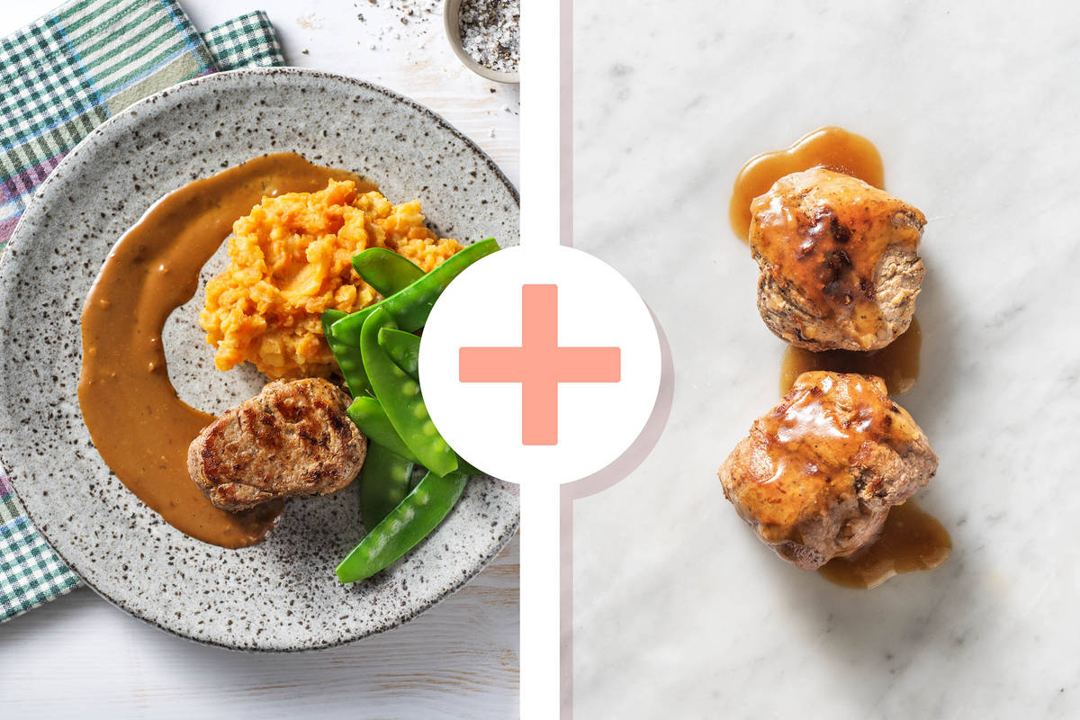 Double protein - Varkenshaas met wortelpuree