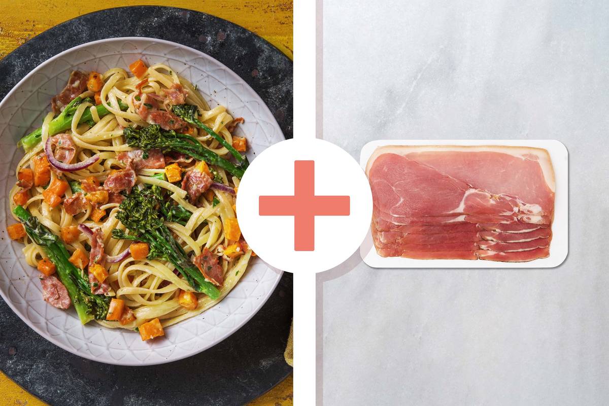 Double Serrano Ham and Butternut Linguine