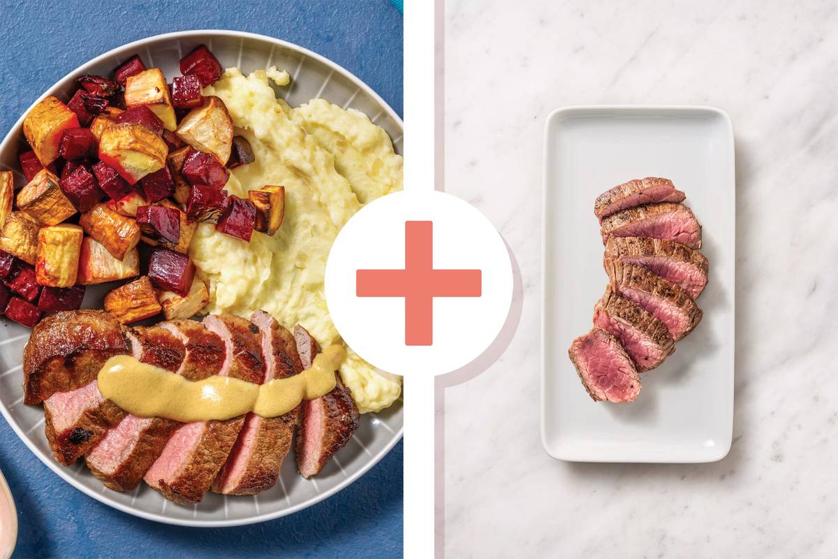 Double Southern Steak & Mustard Sauce