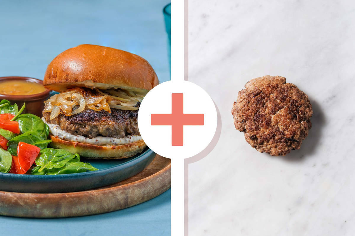 Double-Stacked French Dip Burgers