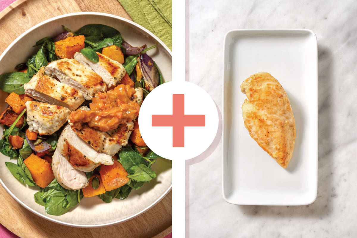 Double Herby Chicken & Rainbow Veggie Toss
