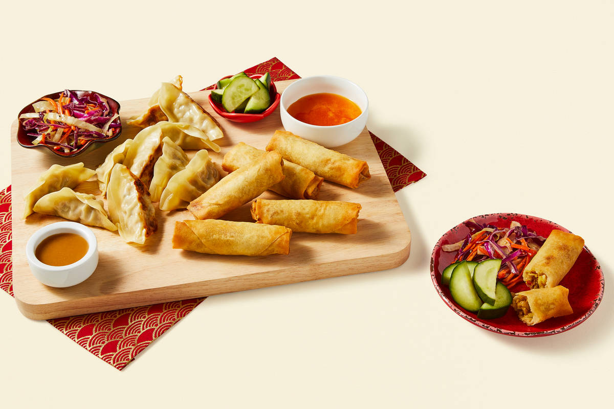 Dumplings & Spring Rolls Board