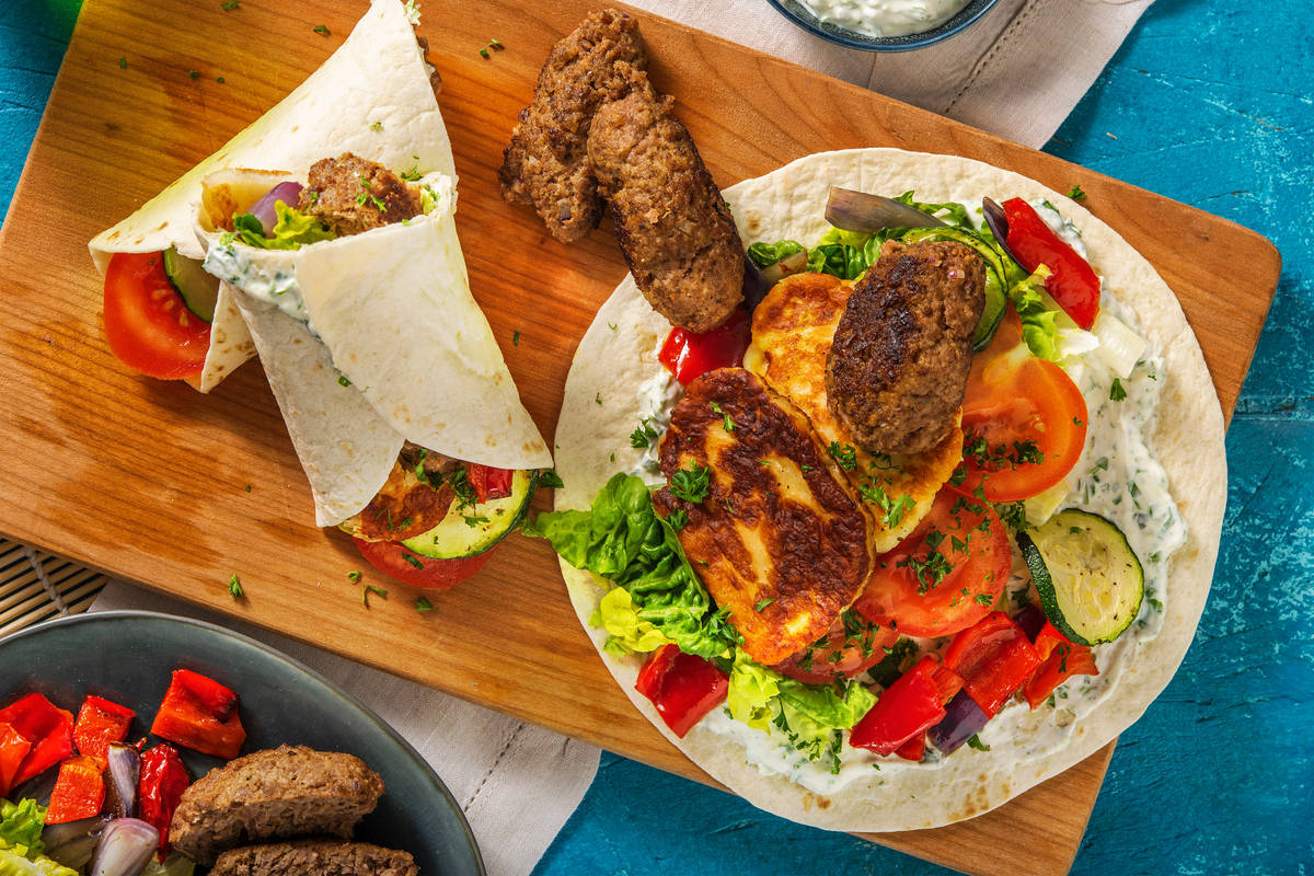 Dürüm Döner mit Halloumi und extra Köfte
