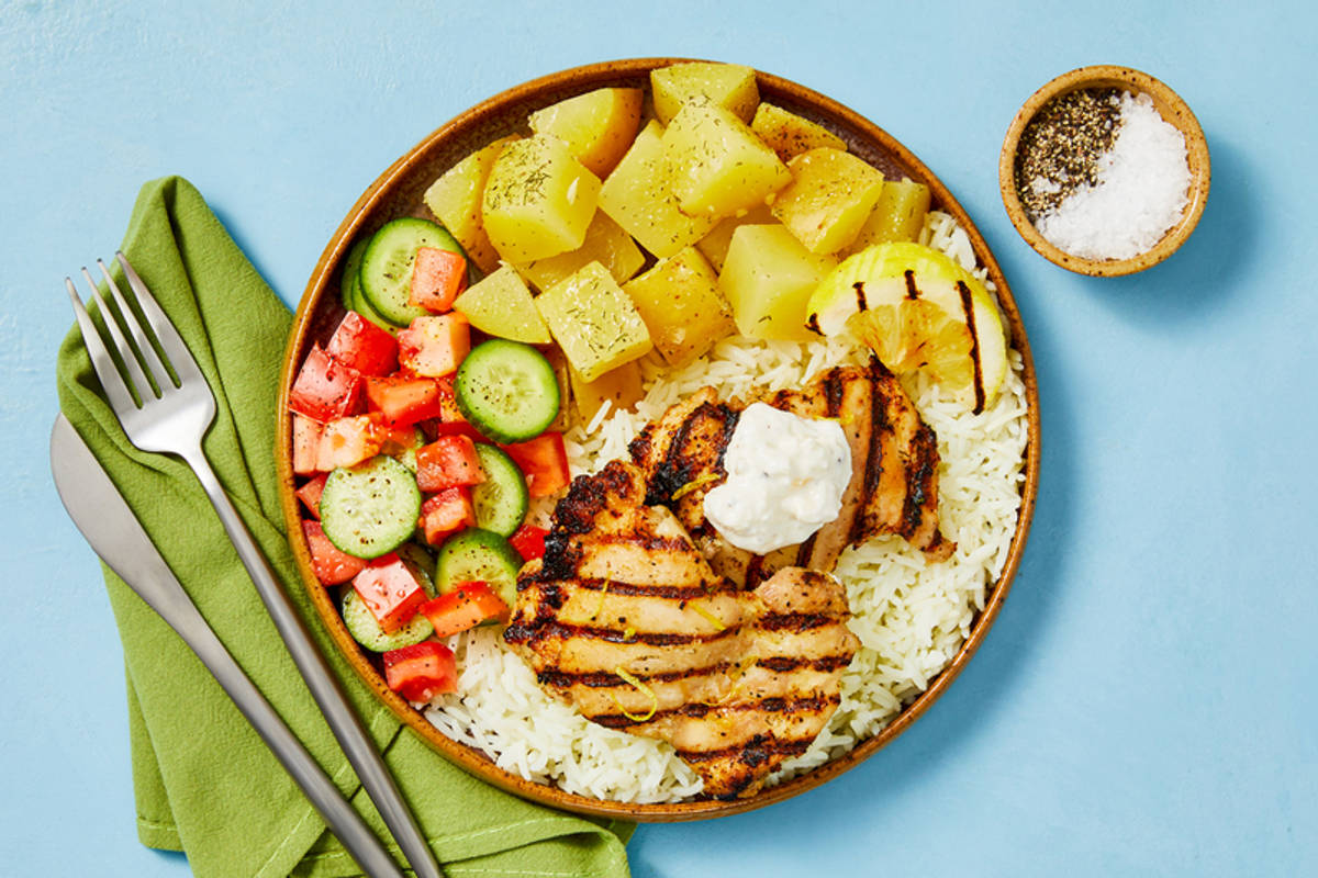 Greek-Style Grilled Chicken Dinner