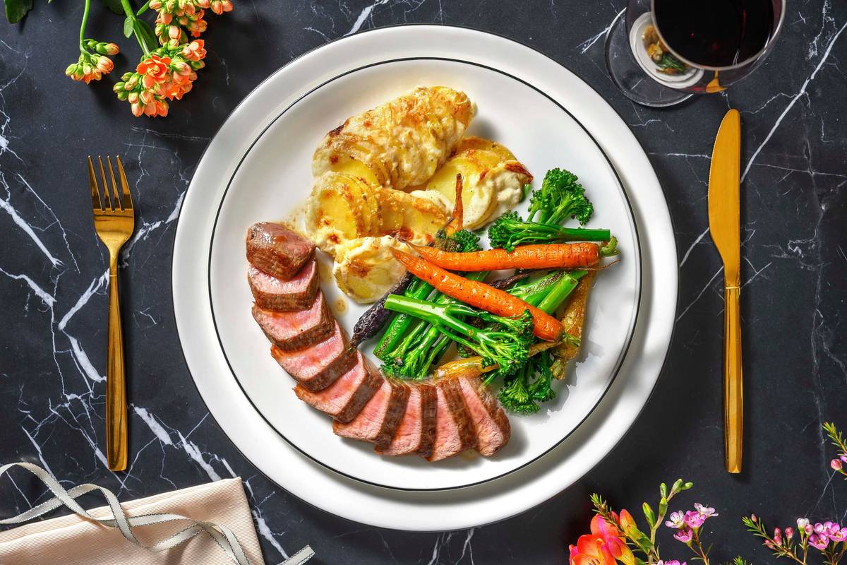 Rosemary Butter Pork Fillet & Dauphinoise Potatoes
