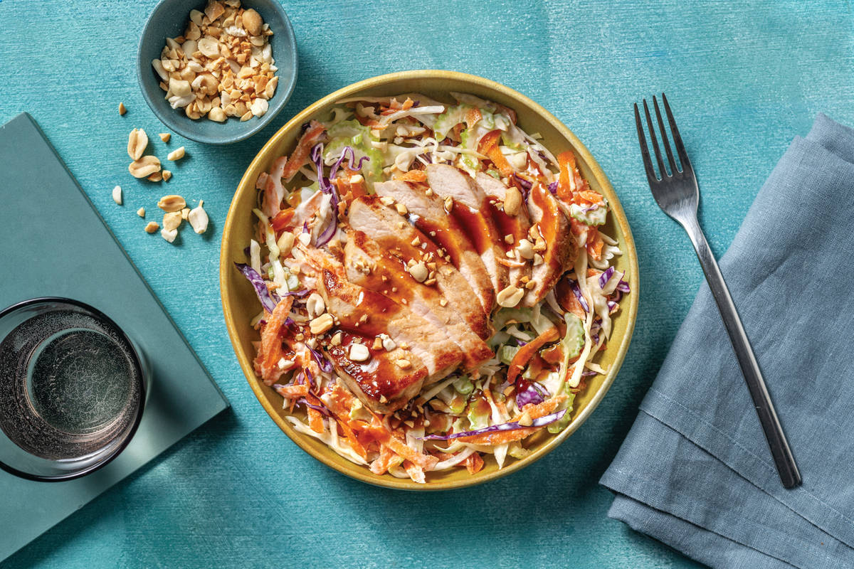 Asian-Style Pork & Slaw Bowl