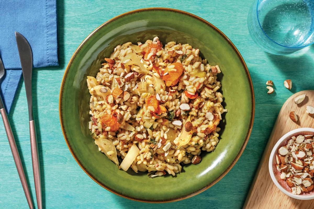 Bacon & Basil Pesto Rice Bake