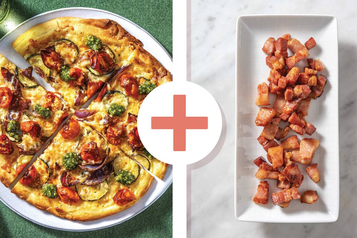 Cherry Tomato & Bacon Pizza Bianca