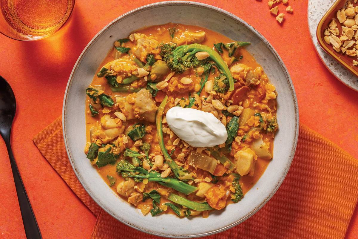 Cheat's Baked Chicken & Lentil Dhal