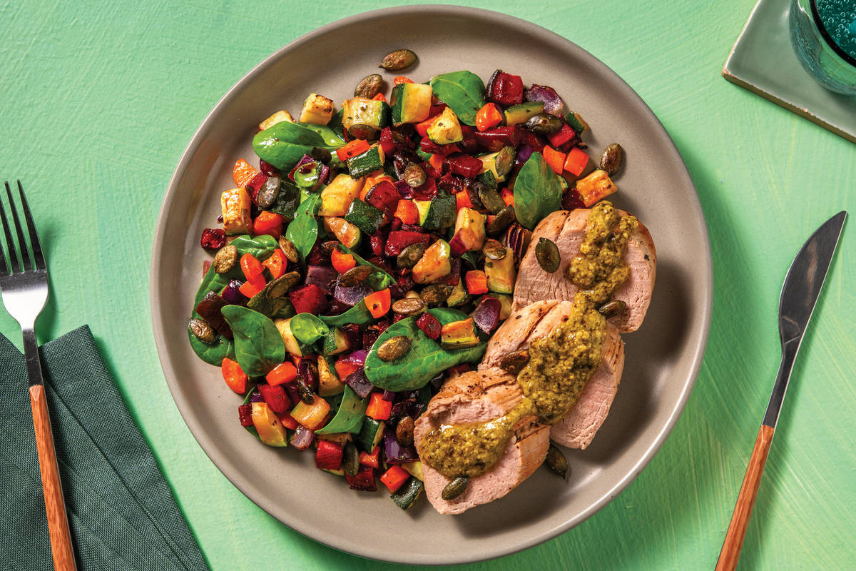 Basil Pesto Pork Loin