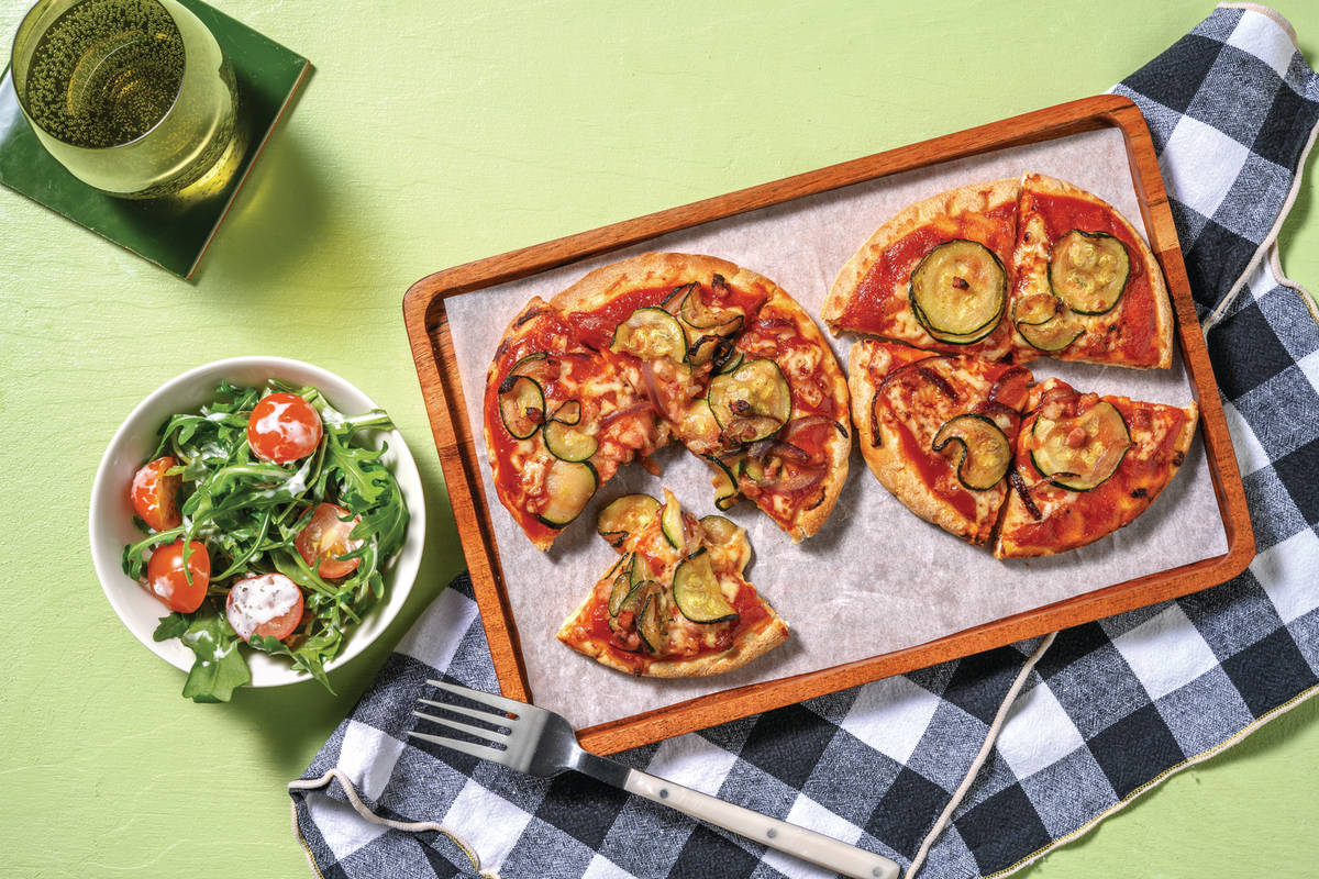 Easy BBQ Bacon Flatbread Pizza
